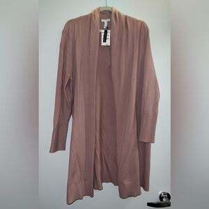 NWT Leith Long Pink Sweater Cardigan Size Large